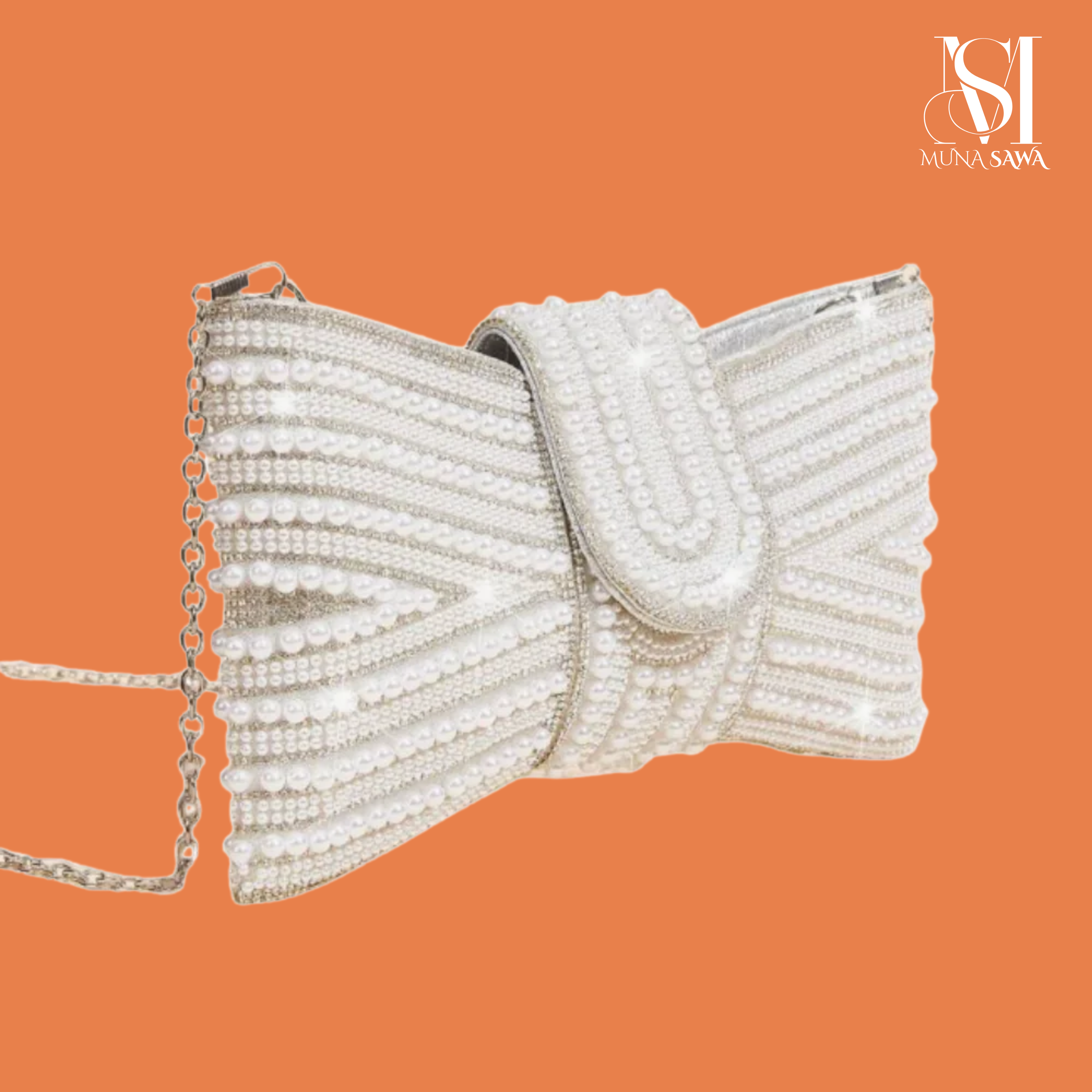 SHEIN Belle Sac seau décoré de cristaux