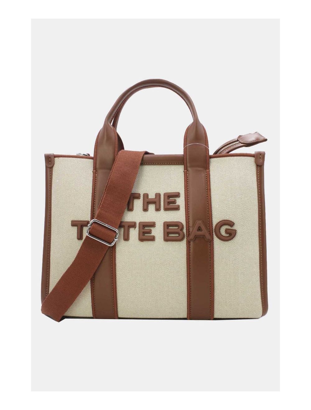 Sac Fourre-Tout En Tissu Meilleure Vente 23B-5855-Apricot/Brown